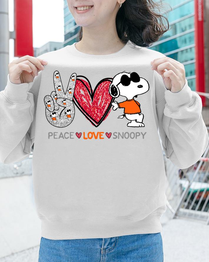 Peace love Snoopy t-shirt sweatshirt
