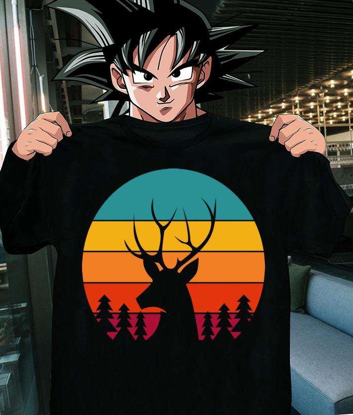 Vintage Sunrise Retro Sunset Deer Buck Antlers Classic t-shirt shirt