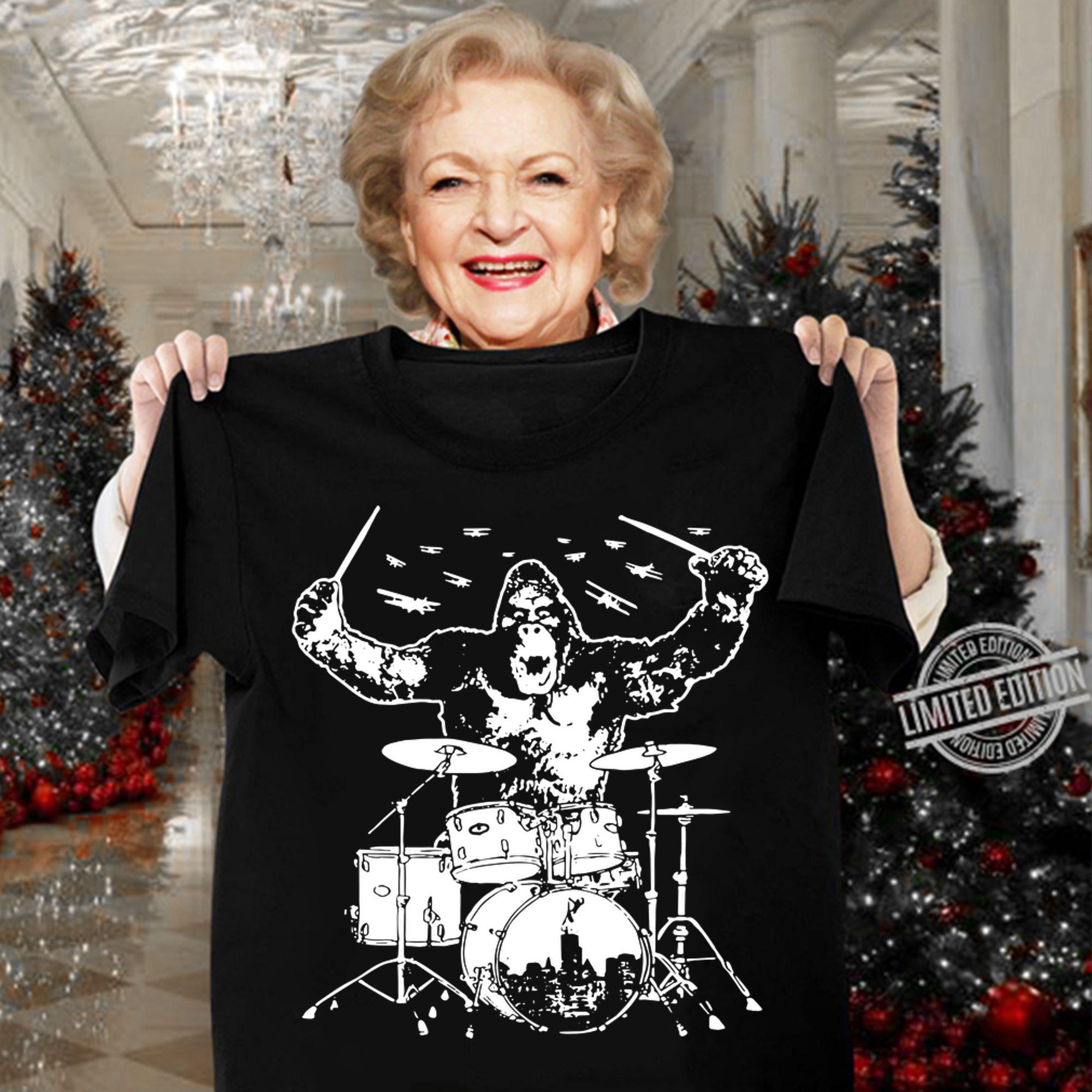 Bigfoot Playing Drummer t-shirt woman shirt