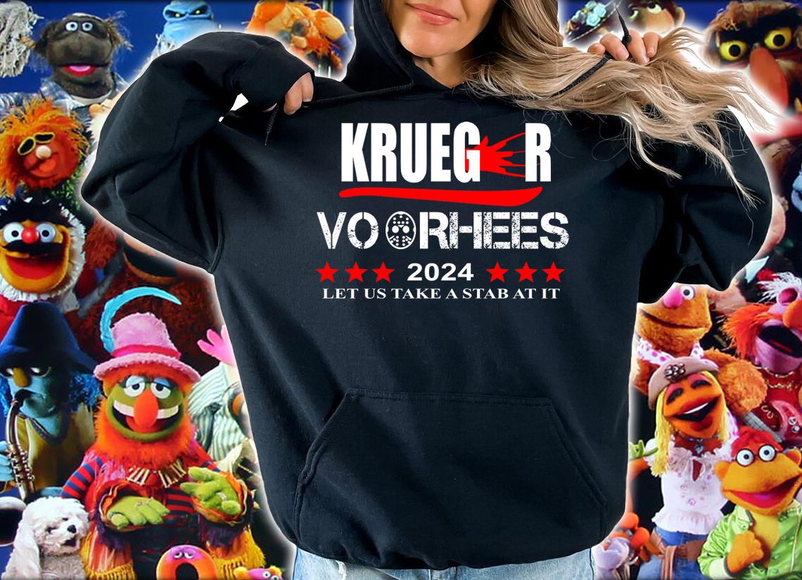 Halloween Krueger Voorhees 2024 Let Us Take A Stab At It t-shirt hoodie