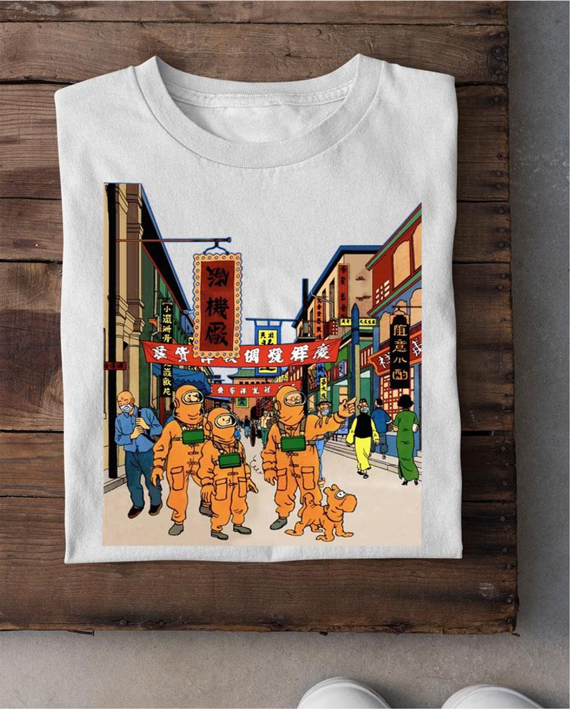 Tintin In Wuhan t-shirt shirt