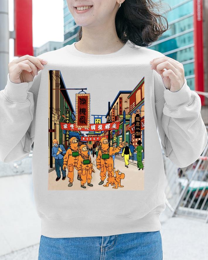 Tintin In Wuhan t-shirt sweatshirt
