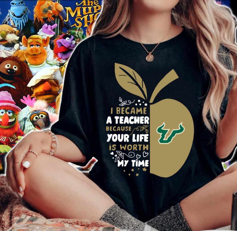 University Of South Florida Became A Teacher t-shirt woman shirt