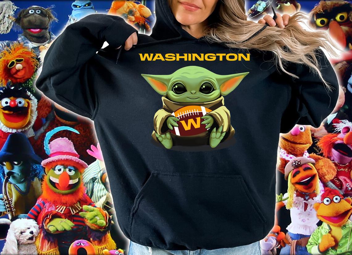Baby Yoda Hug Washington Football t-shirt hoodie