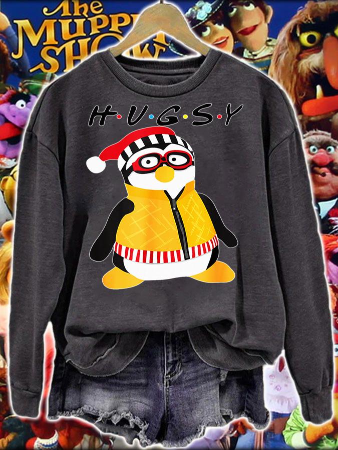Hugsy The Penguin Christmas sweater t-shirt sweatshirt