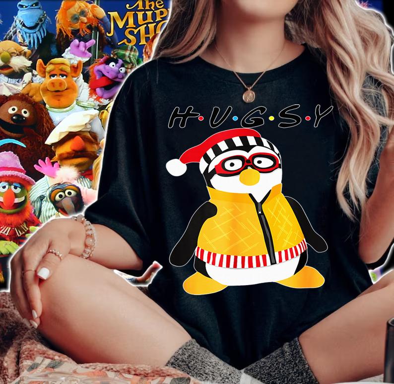 Hugsy The Penguin Christmas sweater t-shirt woman shirt