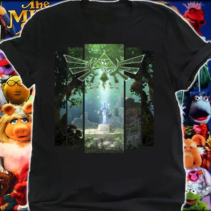 Premium Nintendo Zelda The Master Sword Lost Woods Artwork t-shirt shirt