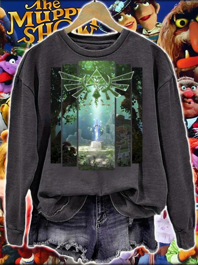 Premium Nintendo Zelda The Master Sword Lost Woods Artwork t-shirt sweatshirt