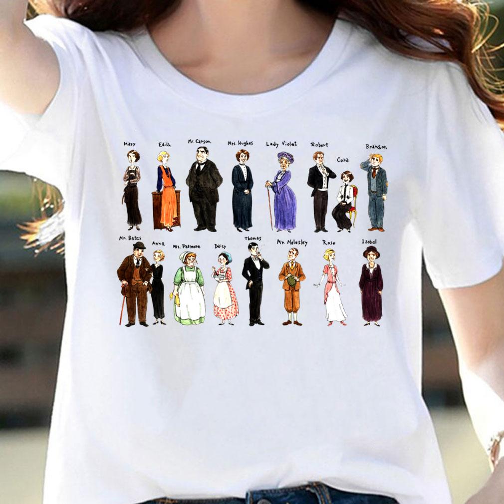 Downton Abbey Cartoon Characters t-shirt woman shirt