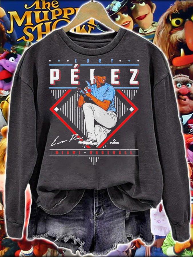 Eury Perez Miami Diamond Name Baseball t-shirt sweatshirt
