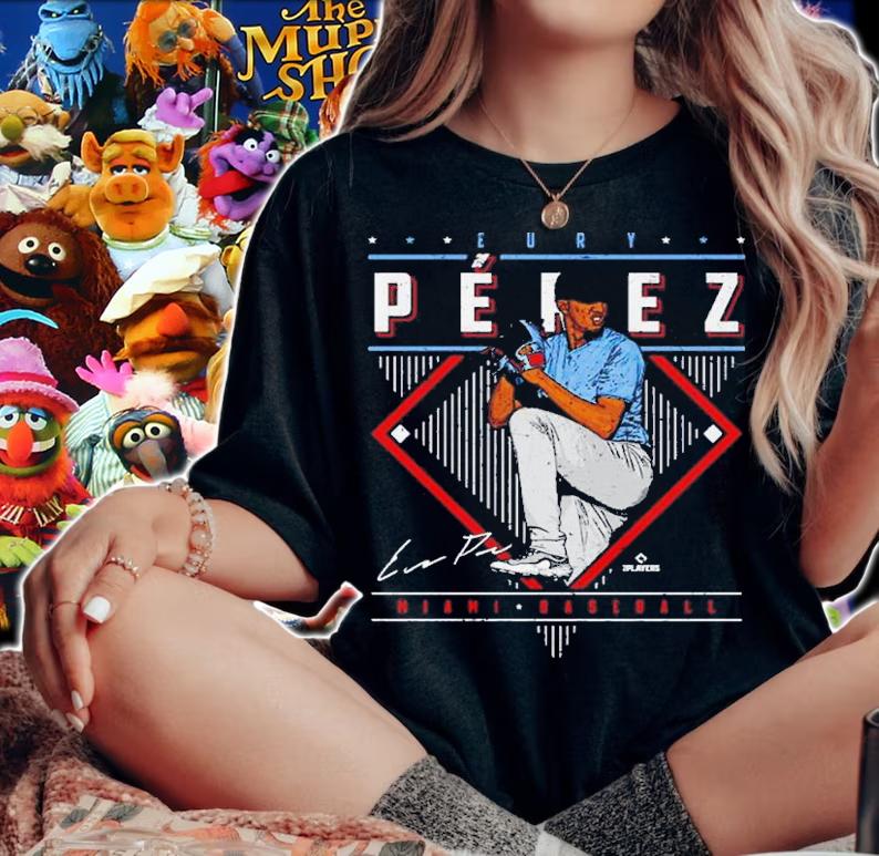 Eury Perez Miami Diamond Name Baseball t-shirt woman shirt
