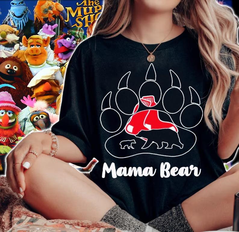 Boston Red Sox mama bear paw shirt t-shirt woman shirt
