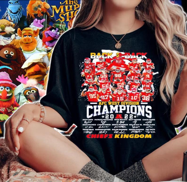 Back 2 back AFC West Division Champions 2022 Chiefs Kingdom shirt t-shirt woman shirt