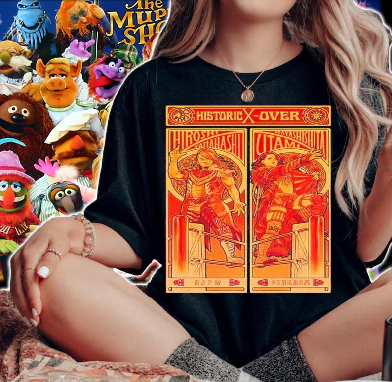 Hiroshi Tanahashi x Utami Hayashishita collaboration shirt t-shirt woman shirt
