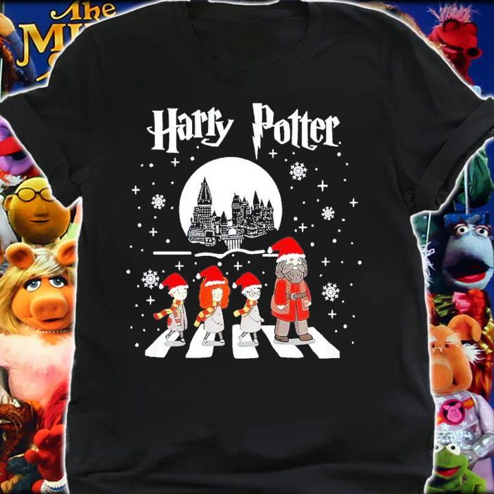 Harry Potter Abbey Road Christmas shirt t-shirt shirt