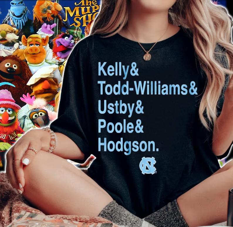 North Carolina Tar Heels Kelly & Todd-williams & Ustby & Poole & Hodgson shirt t-shirt woman shirt
