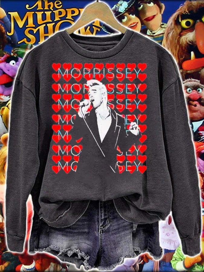 Morrissey singing hearts shirt t-shirt