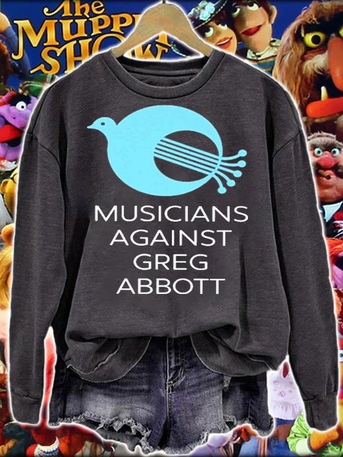 Musicians Against Greg Abbott Judi Cunningham Shirt t-shirt