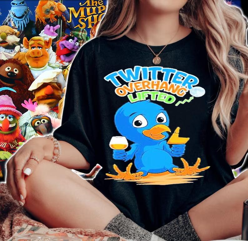 Twitter overhang lifted shirt t-shirt