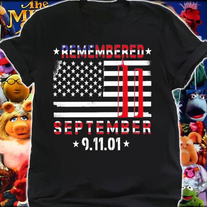 911 Remembered September 11 Patriot Day shirt t-shirt shirt