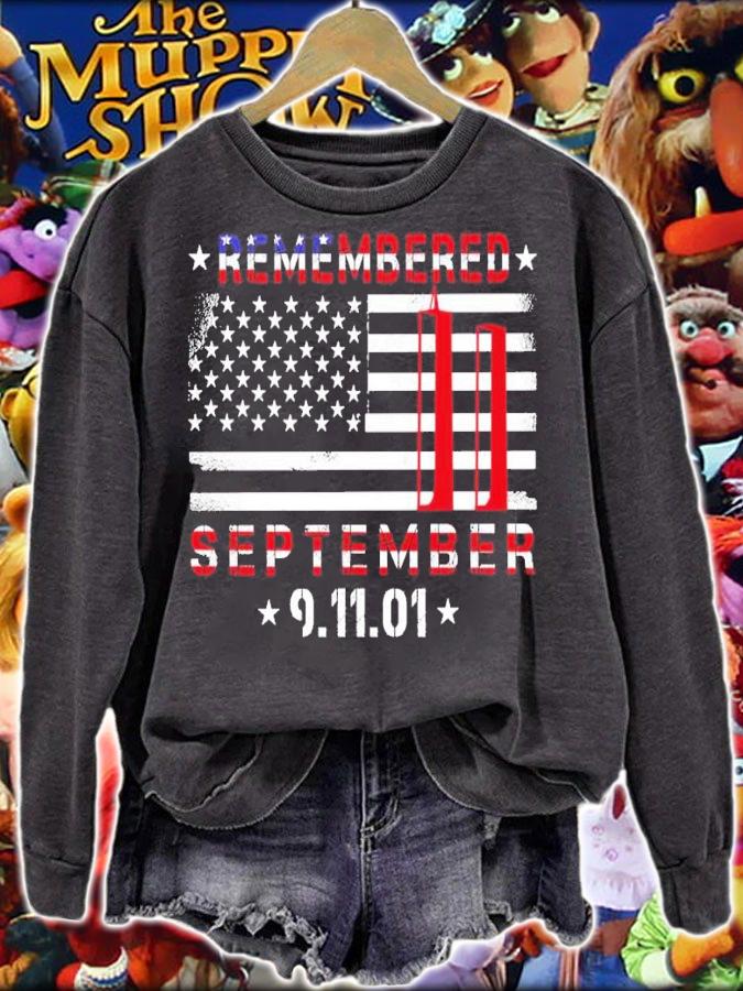 911 Remembered September 11 Patriot Day shirt t-shirt sweatshirt
