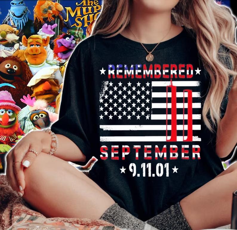911 Remembered September 11 Patriot Day shirt t-shirt woman shirt