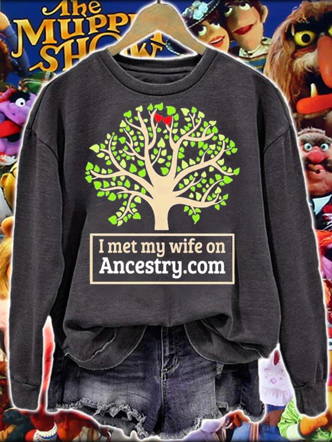 I met my wife on ancestry com shirt t-shirt