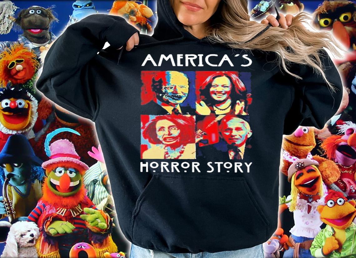Joe Biden Zombies And Kamala Harris And Elizabeth Warren And Nancy Pelosi America's Horror Story Shirt t-shirt hoodie