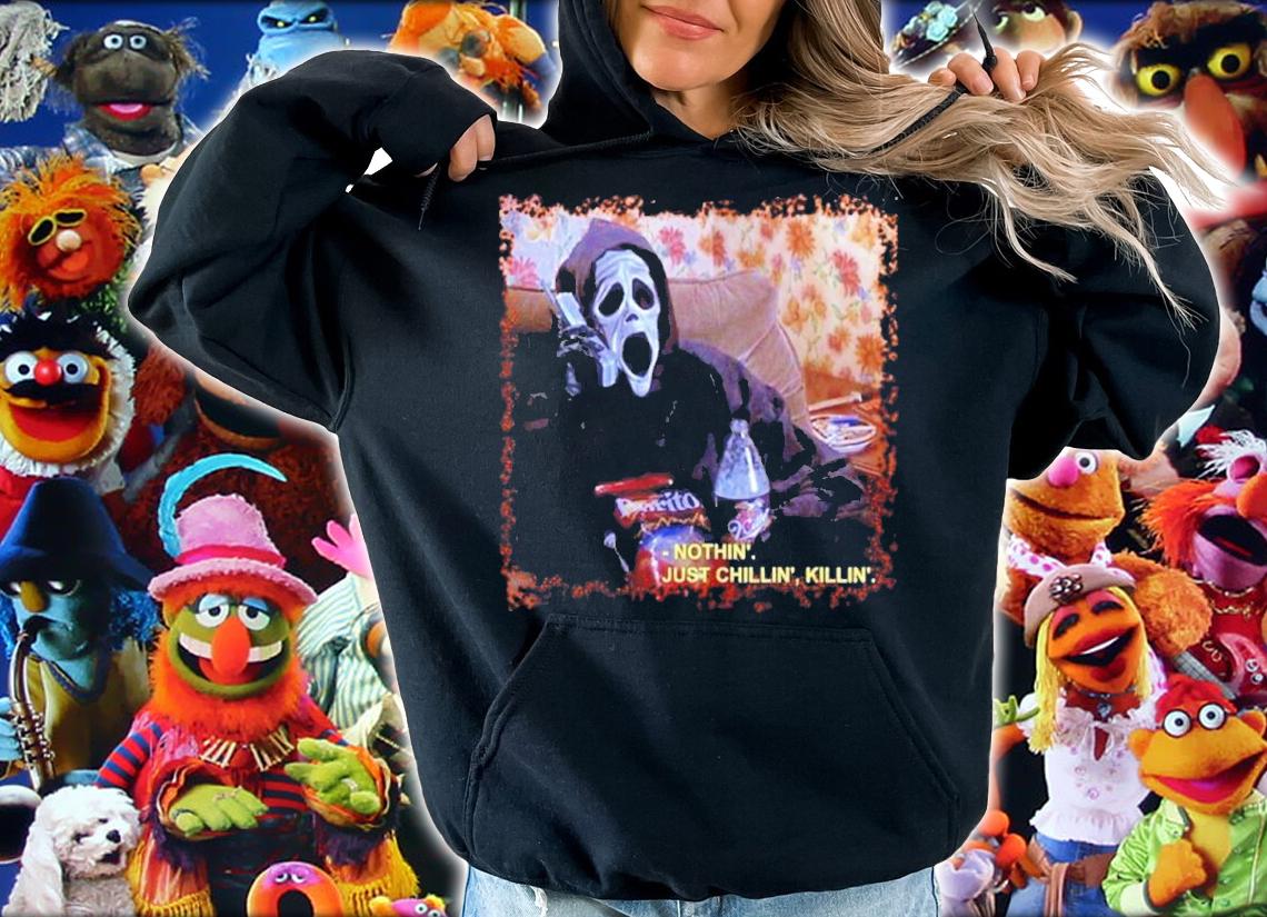 Let's Watch Scary Movies Nothin' Chillin Killin Horror Shirt t-shirt