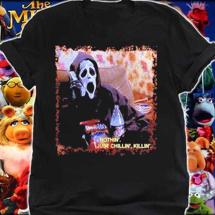 Let's Watch Scary Movies Nothin' Chillin Killin Horror Shirt t-shirt