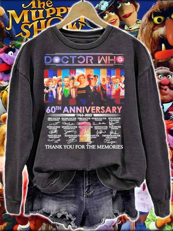 New Doctor Who 60th anniversary 1963 2023 thank you for the memories shirt t-shirt
