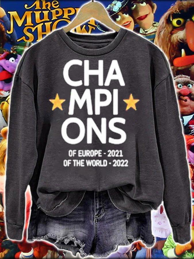 Champions of Europe 2021 of the world 2022 shirt t-shirt