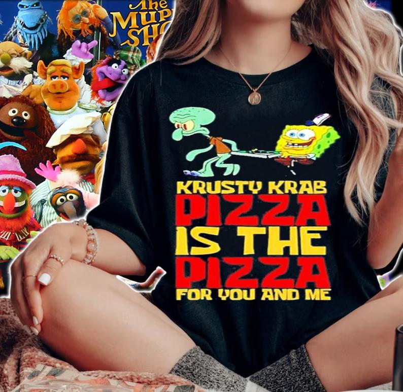 Krusty Krab Pizza Spongebob shirt t-shirt woman shirt