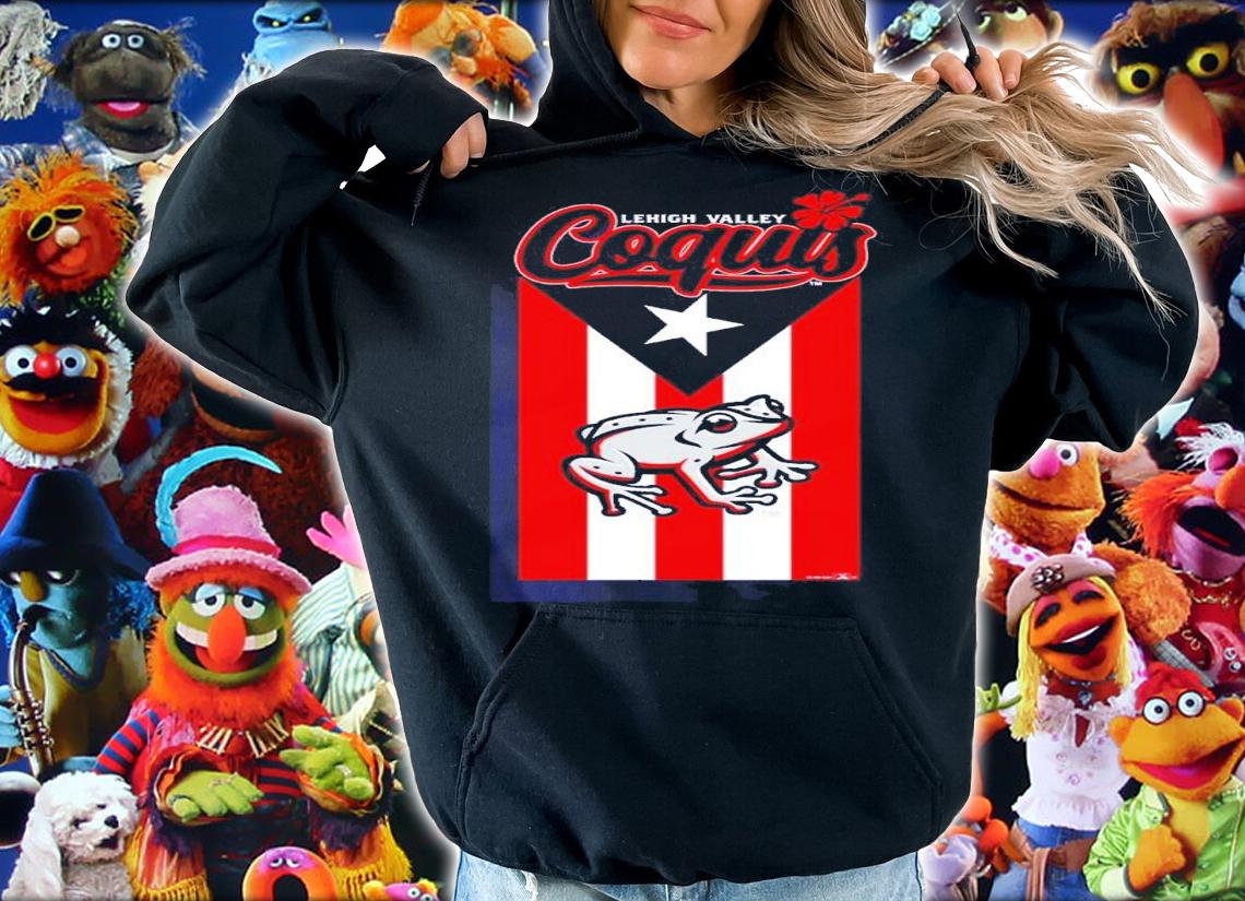Lehigh Valley IronPigs Men's Coquis Puerto Rico Flag shirt t-shirt