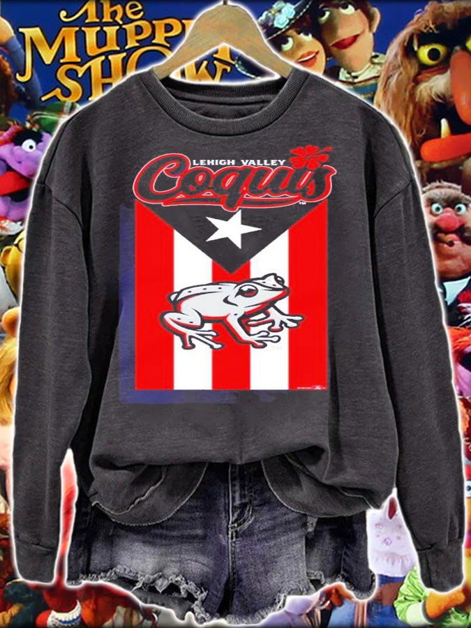 Lehigh Valley IronPigs Men's Coquis Puerto Rico Flag shirt t-shirt