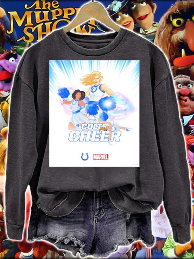 NFL Colts Cheer Indianapolis Colts X Marvel Shirt t-shirt