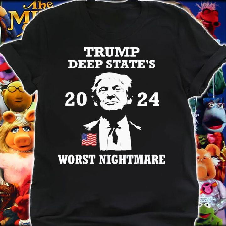 President Donald Trump 2024 Anti Democrat Deep State T-Shirt t-shirt shirt