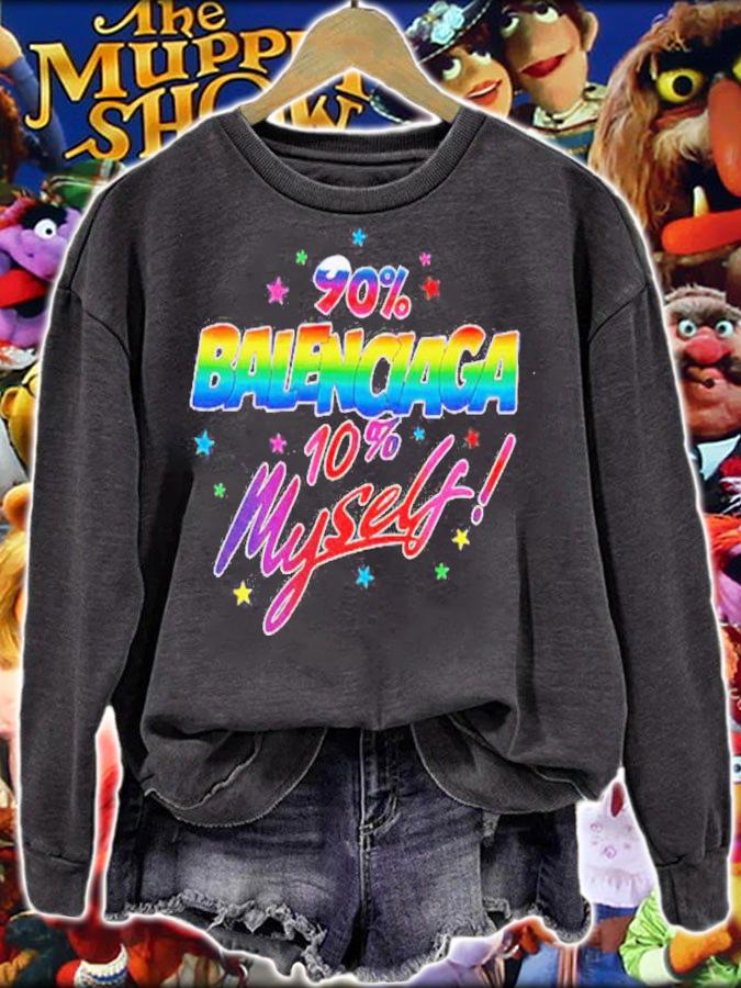 90% Balenciaga 10% Myself Shirt t-shirt sweatshirt