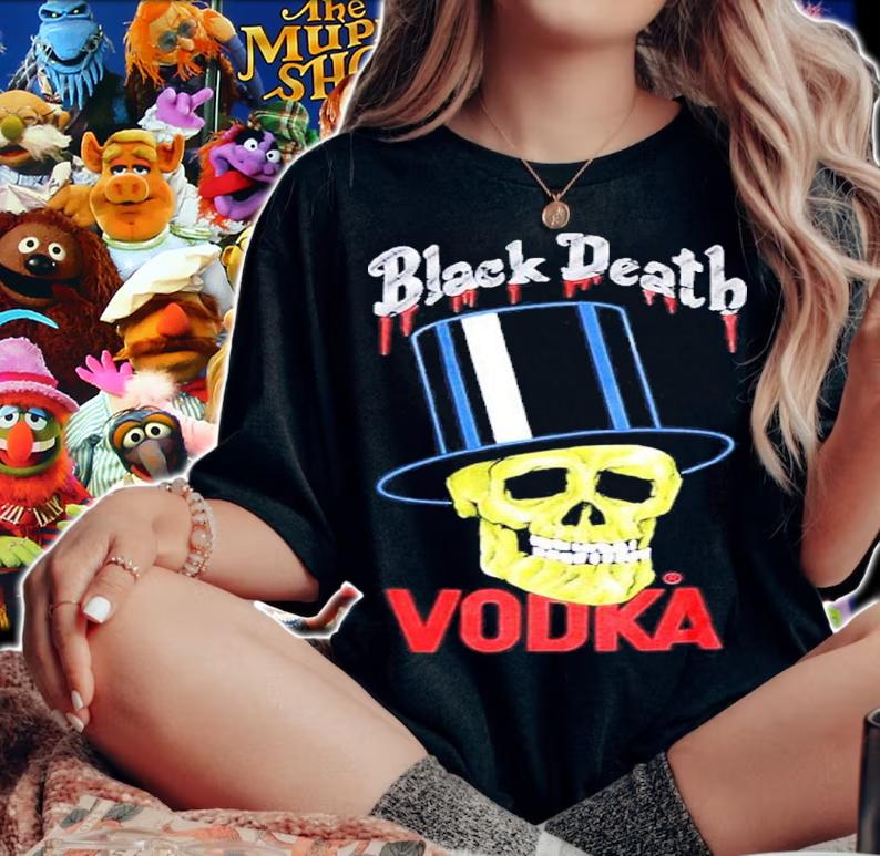 Black Death Vodka Slash Gun N Roses Shirt t-shirt woman shirt