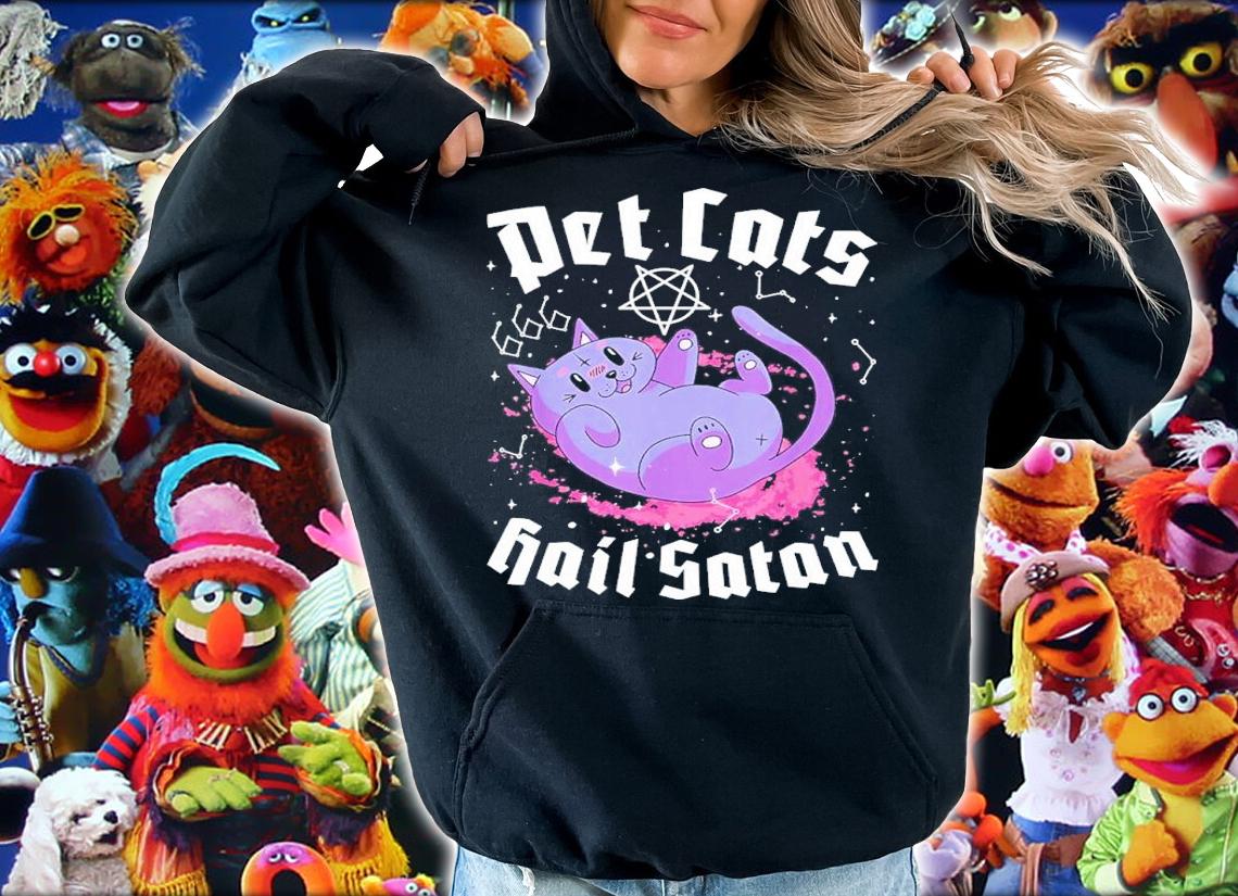 Satanic Cat Astrology Witchcraft Pet Cats Hail Satan shirt t-shirt hoodie
