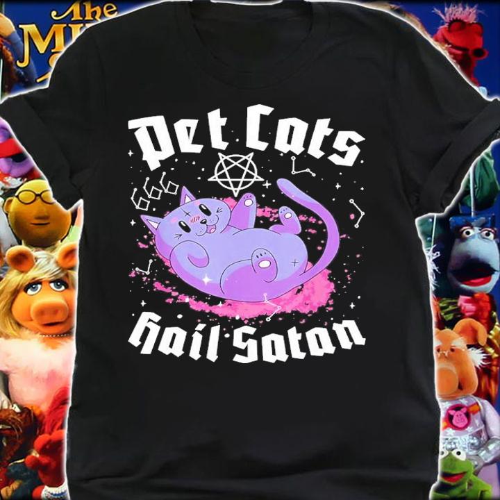 Satanic Cat Astrology Witchcraft Pet Cats Hail Satan shirt t-shirt shirt