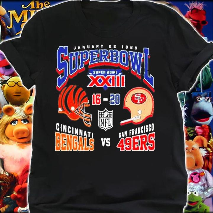 Super Bowl XXIII 49ers 20 Bengals 16 shirt t-shirt