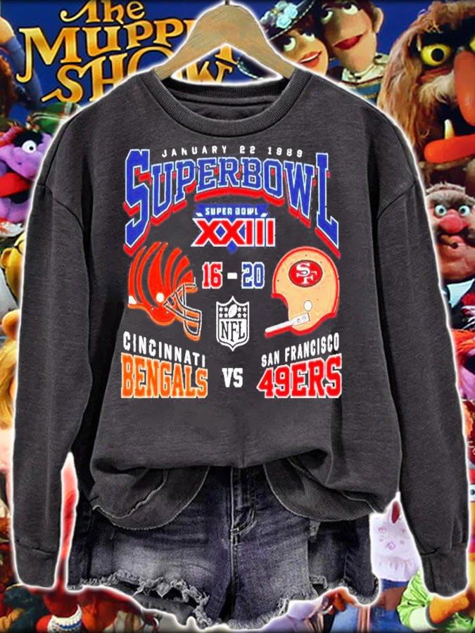Super Bowl XXIII 49ers 20 Bengals 16 shirt t-shirt