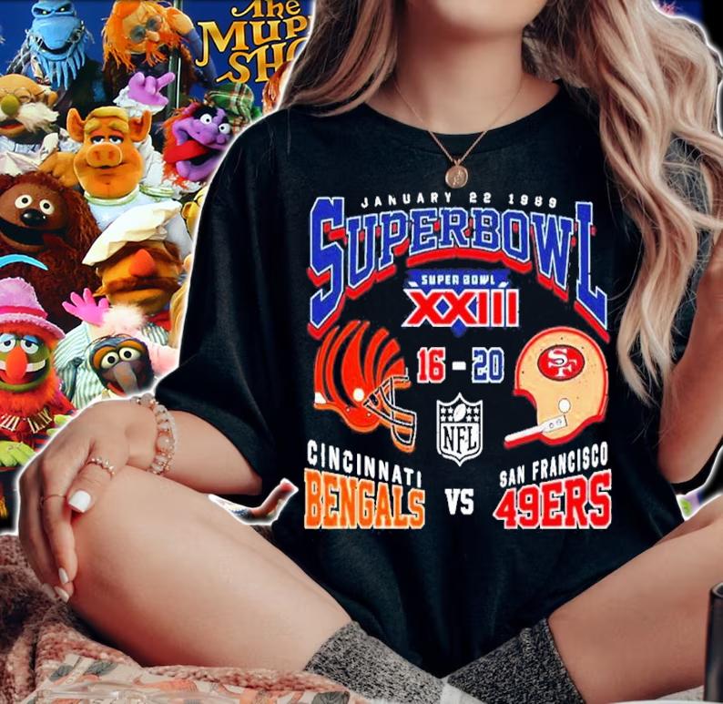 Super Bowl XXIII 49ers 20 Bengals 16 shirt t-shirt
