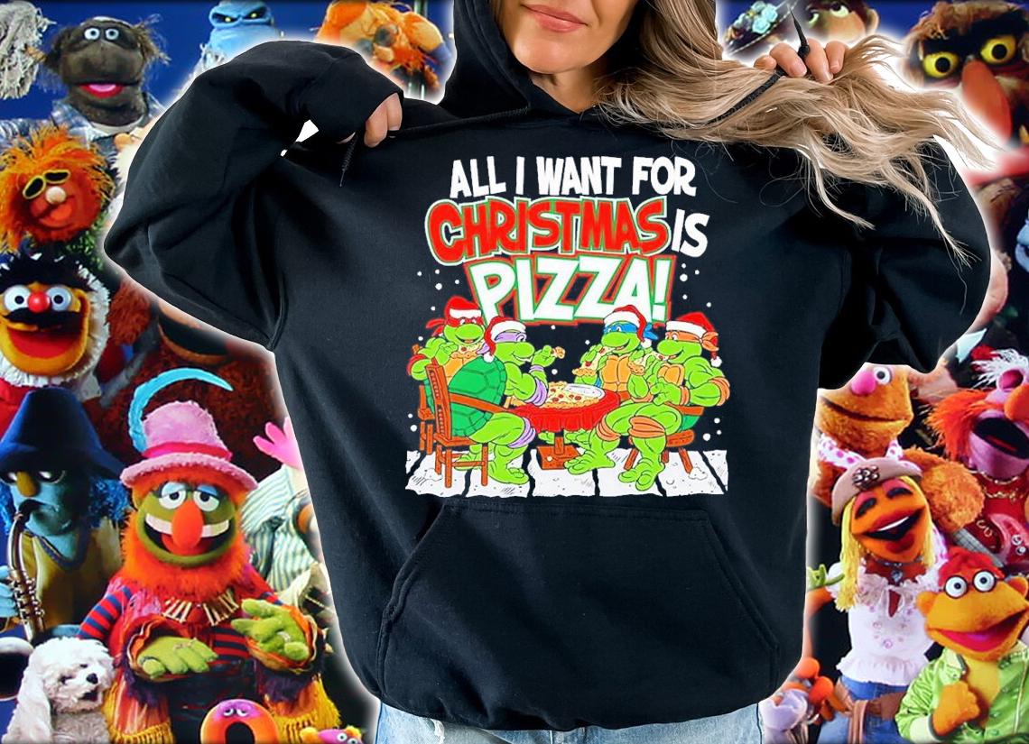 Teenage Mutant Ninja Turtles Pizza For Christmas Shirt t-shirt hoodie