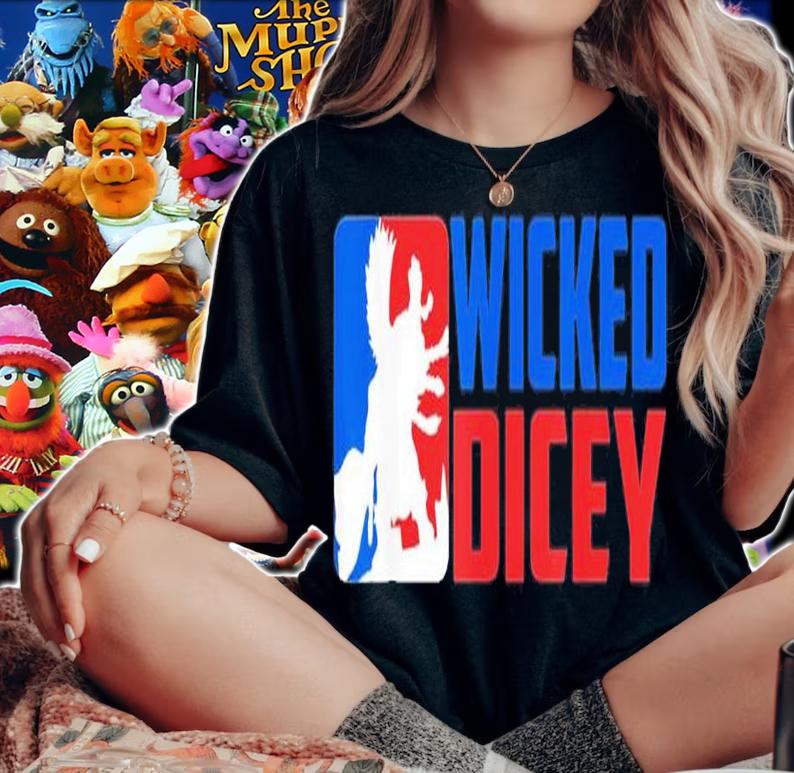 Wicked Dicey baseball logo style shirt t-shirt woman shirt
