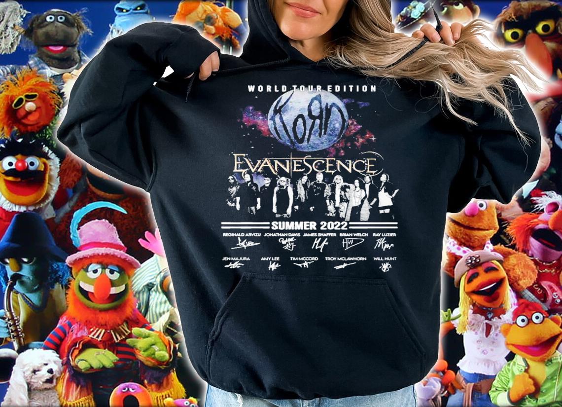 World Tour Edition Evanescence Summer 2022 Signatures Shirt t-shirt