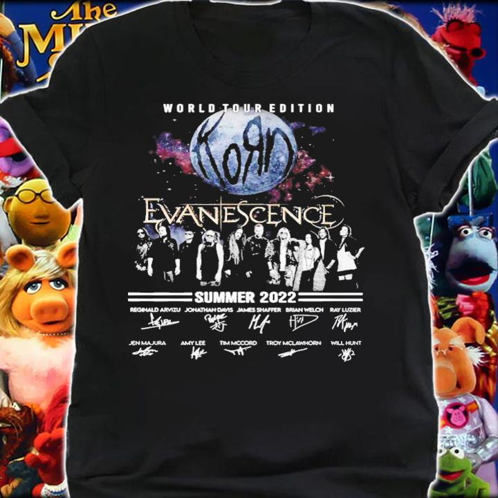 World Tour Edition Evanescence Summer 2022 Signatures Shirt t-shirt