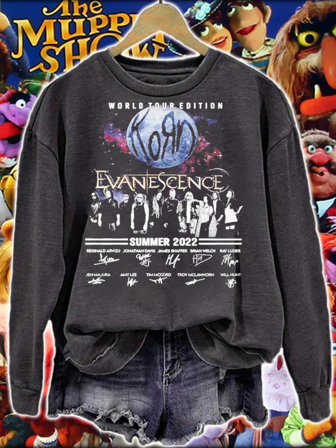 World Tour Edition Evanescence Summer 2022 Signatures Shirt t-shirt