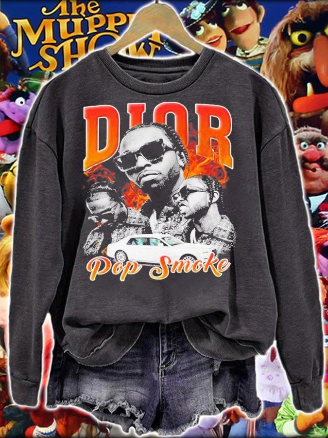 Dior Pop Smoke Vintage Retro Shirt t-shirt